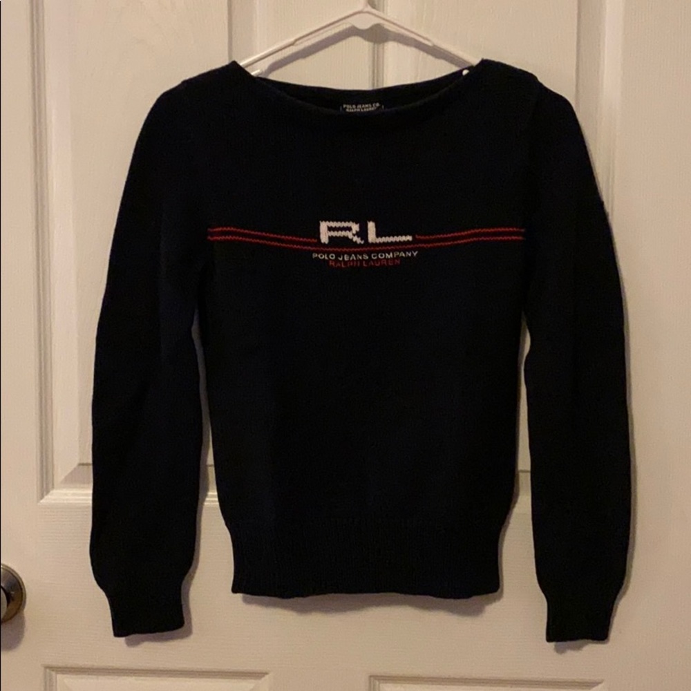 RL classic navy blue sweater